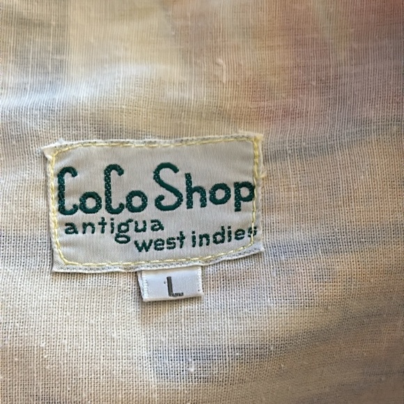 Women’s CoCo Shop Antigua High Waisted Tropical Print Drawstring Shorts Size L - Picture 6 of 6